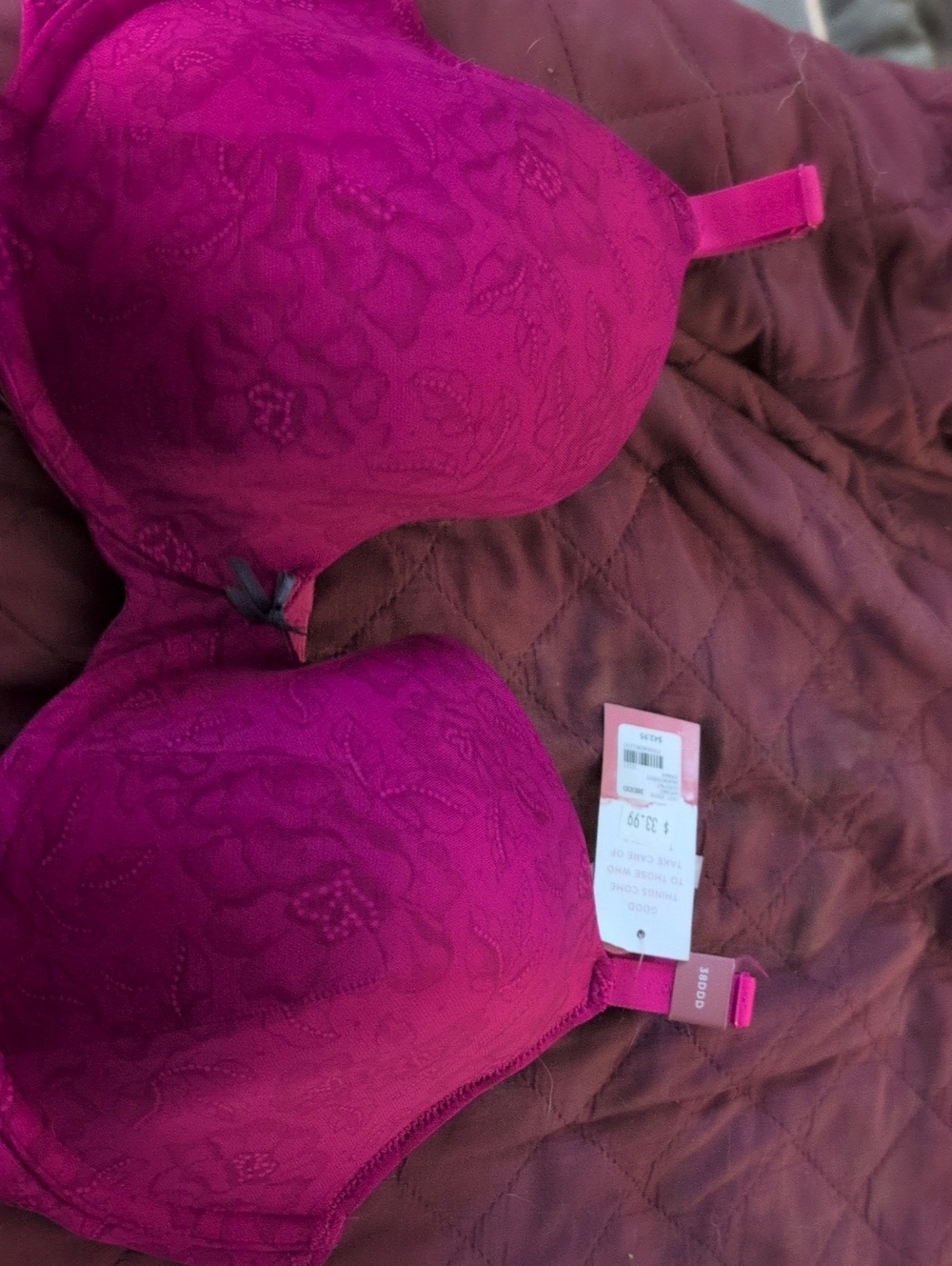 Magenta Lace T-Shirt Bra - Women Intimates & Sleepwear